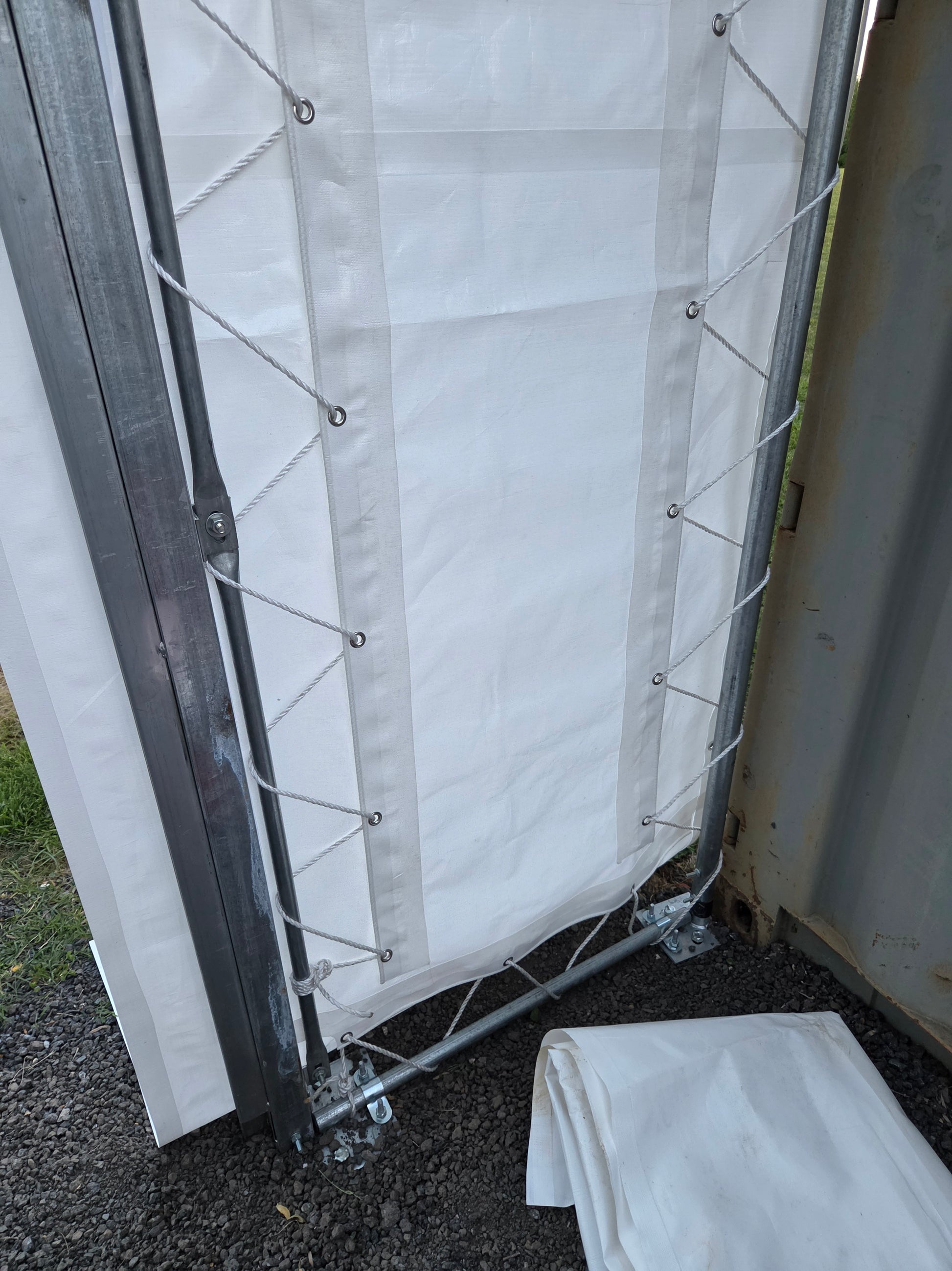 Front Panel with Winch Door for W20' Container Shelter