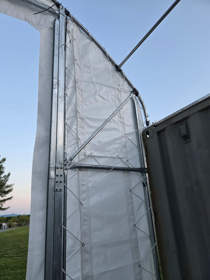 Front Panel with Winch Door for W20' Container Shelter