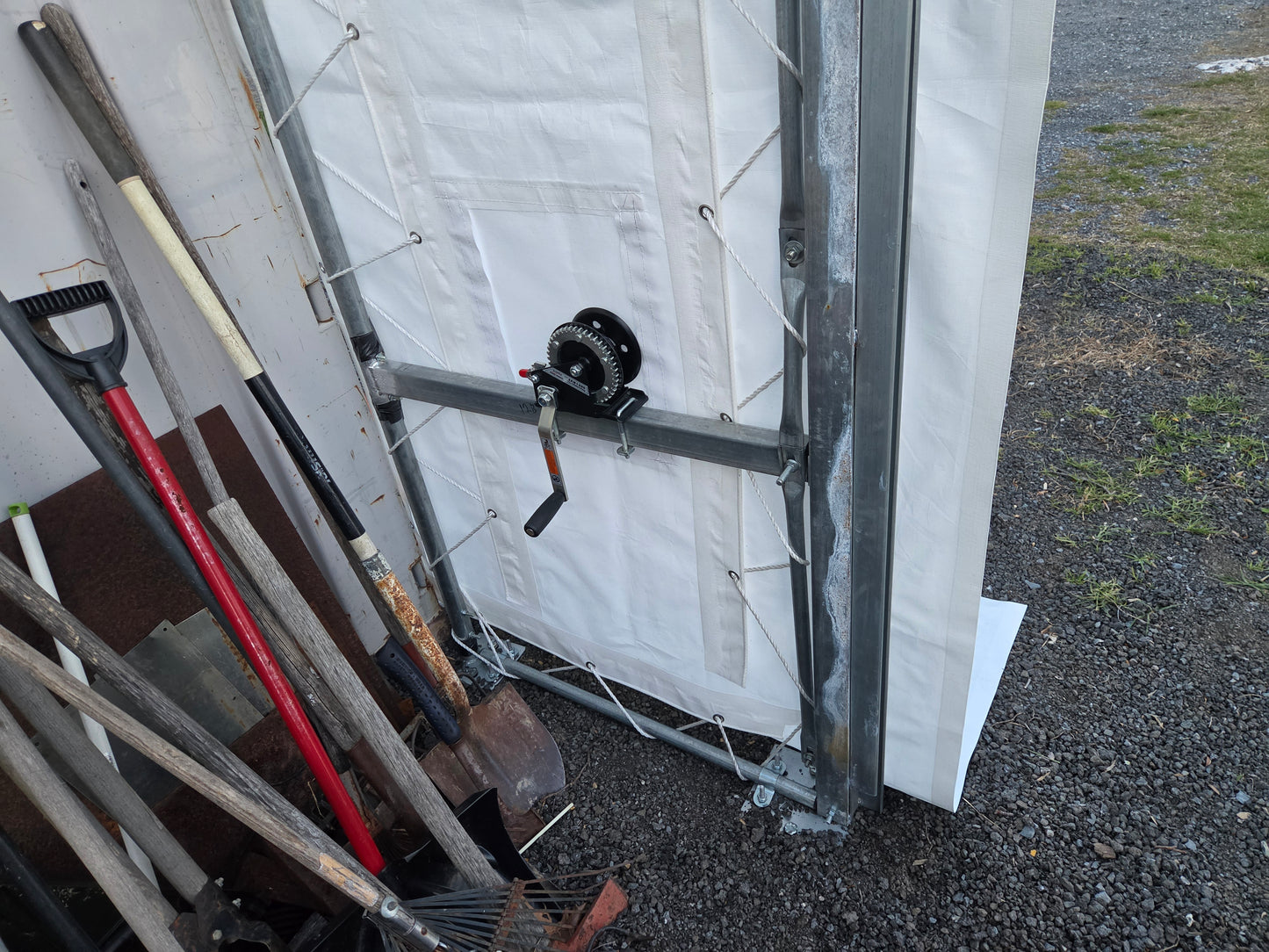 Front Panel with Winch Door for W20' Container Shelter