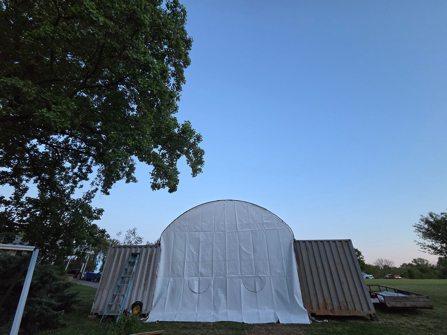 Rear Panel for W20' Container Shelter