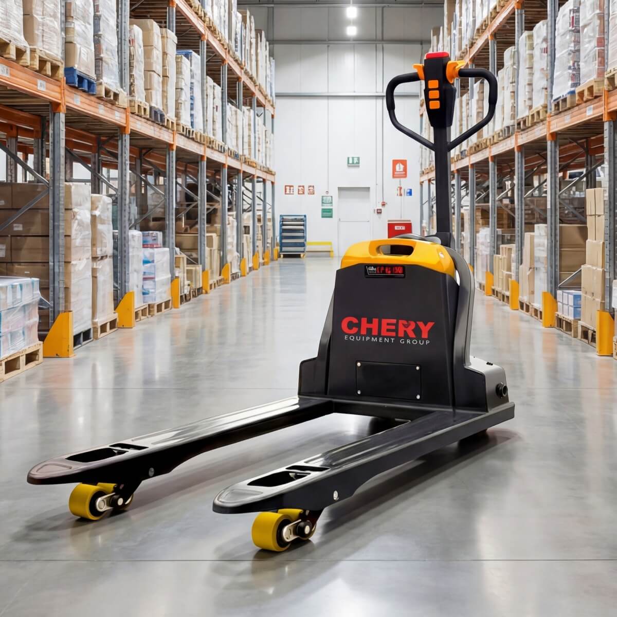 4400lbs Electric Pallet Jack, 45"x27" Fork, 48V 20Ah Removable Battery 