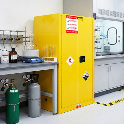 45 Gal Flammable Safety Cabinet, 43"Wx18"Dx65"H