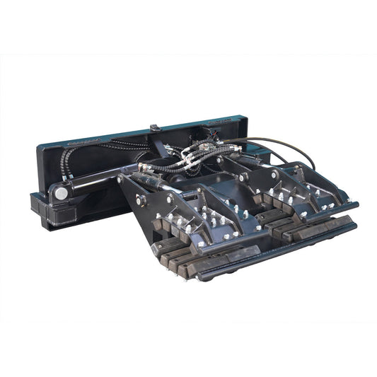 Skid Steer Heavy Duty Hydraulic Pole Setter Grapple Rock