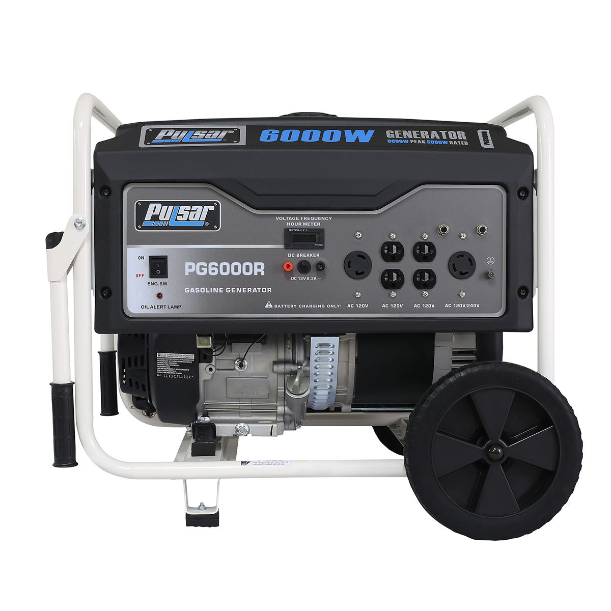 5,000W Gasoline Portable Generator, 6,000W Peak, 120/240V, CARB