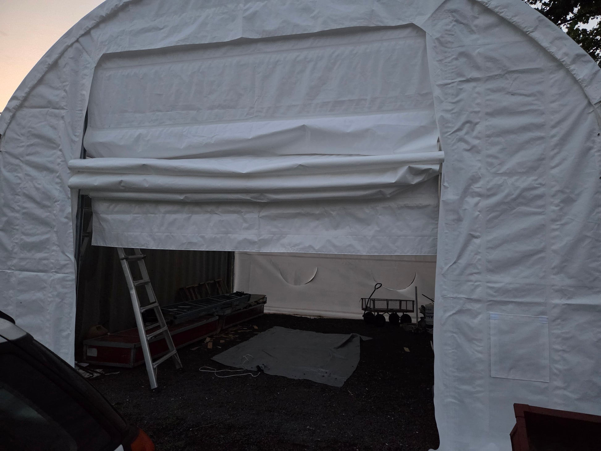 Front Panel with Winch Door for W20' Container Shelter