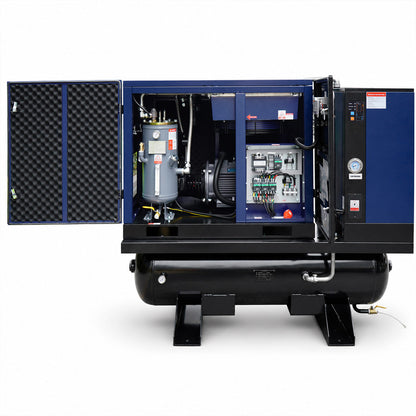 56CFM-15HP-Rotary-Screw-Air-Compressor-with-Dryer