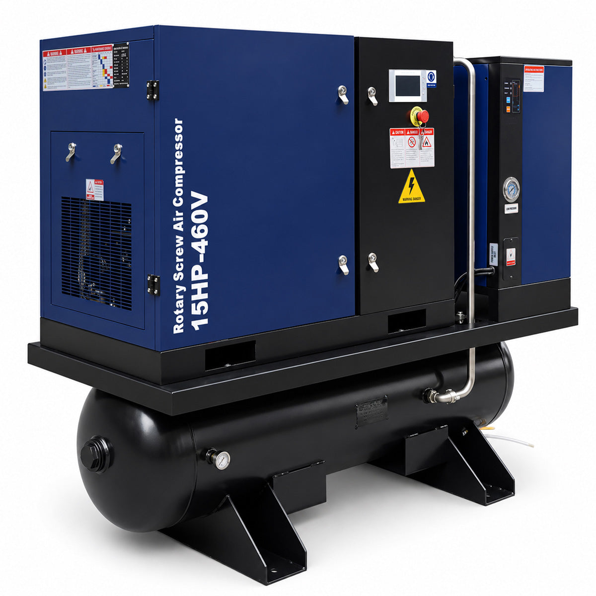 56CFM-15HP-Rotary-Screw-Air-Compressor-with-Dryer