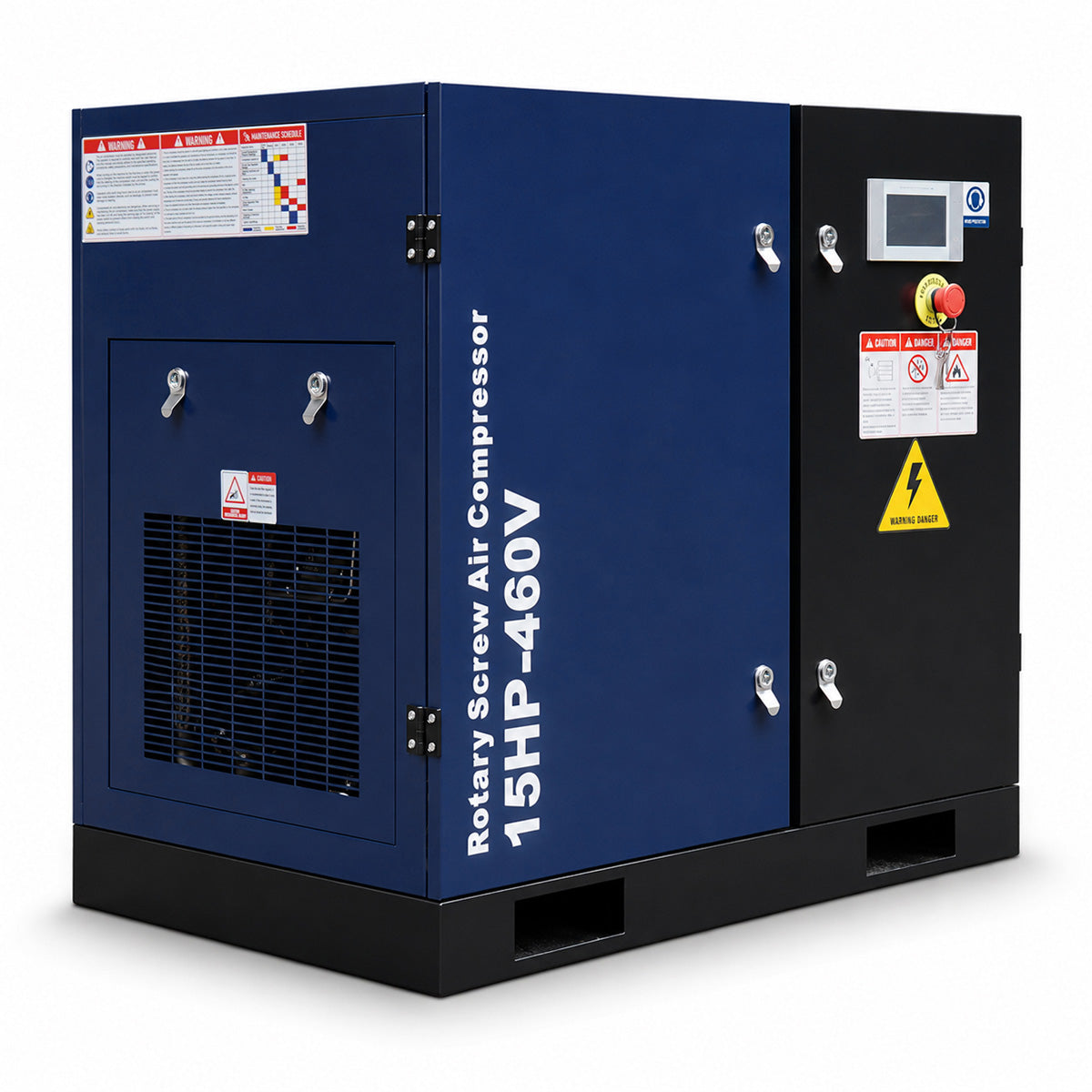 A 15HP-460V rotary screw air compressor 