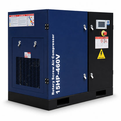 A 15HP-460V rotary screw air compressor 