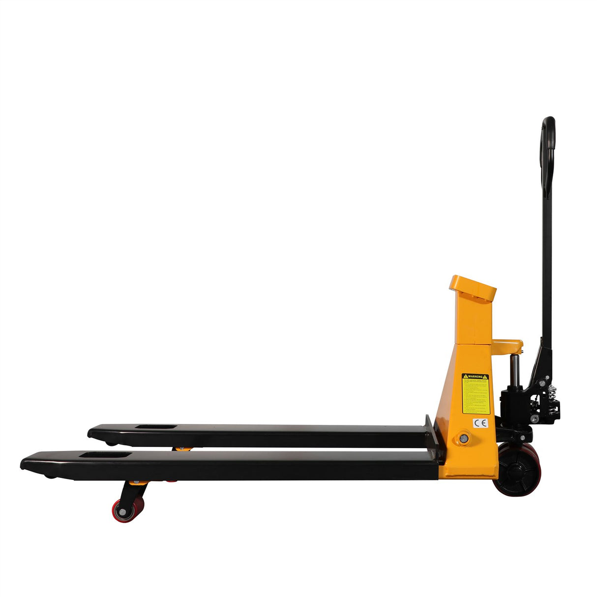 Manual Pallet Jack with Digital Scale | 45" x 27.7" Forks | PU Wheels | 5500 lbs. Capacity