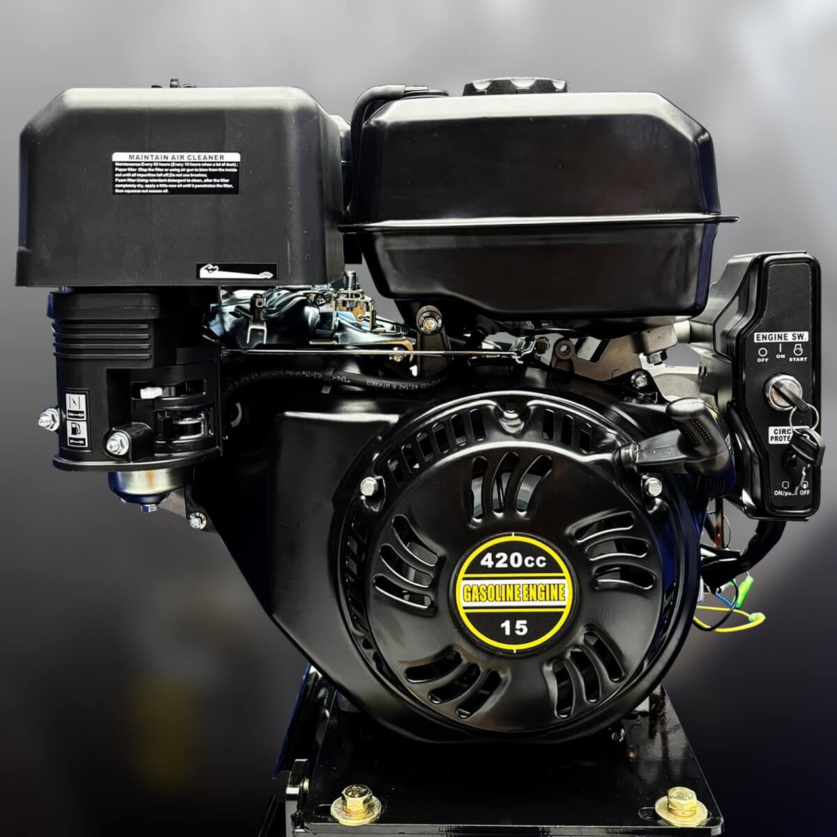 5" 15 HP 420cc Gas Powered E-start Wood Chipper