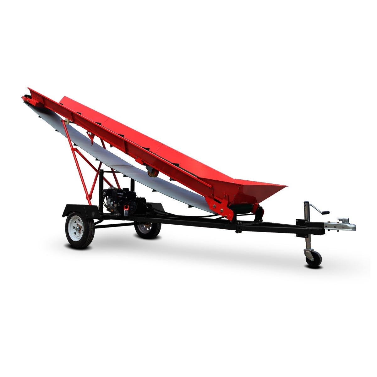 6.5HP Firewood Conveyor Max. 9.8ft Lift Height with B&S Engine and 19.7" PVC Belt