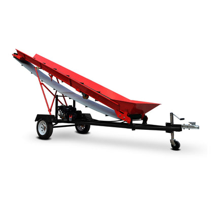 6.5HP Firewood Conveyor Max. 9.8ft Lift Height with B&S Engine and 19.7" PVC Belt