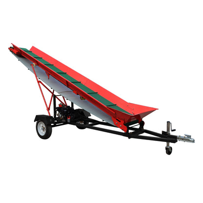 6.5HP Firewood Conveyor Max. 9.8ft Lift Height with B&S Engine and 19.7" PVC Belt