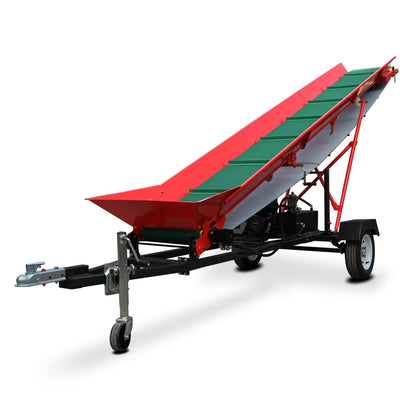 6.5HP Firewood Conveyor Max. 9.8ft Lift Height with B&S Engine and 19.7" PVC Belt