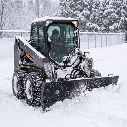 6-Way Angle-Tilt Snow Plow for Skid Steer