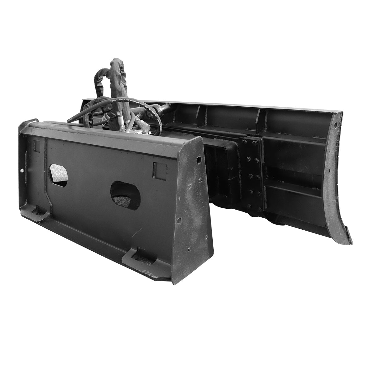 6-Way Angle-Tilt Snow Plow for Skid Steer