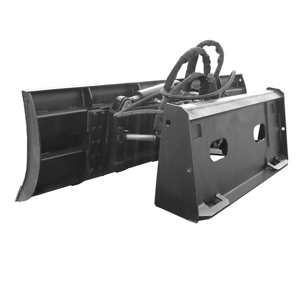 6-Way Angle-Tilt Snow Plow for Skid Steer