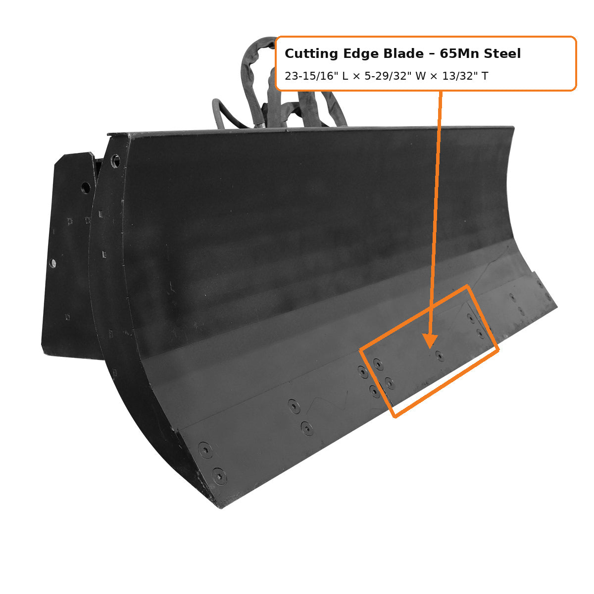 6-Way Snow Plow Replacement Cutting Edge Blade | 65Mn Steel