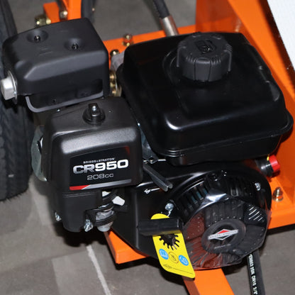 6.5HP Firewood Conveyor Max. 9.8ft Lift Height with B&S Engine and 19.7" PVC Belt#color_orange