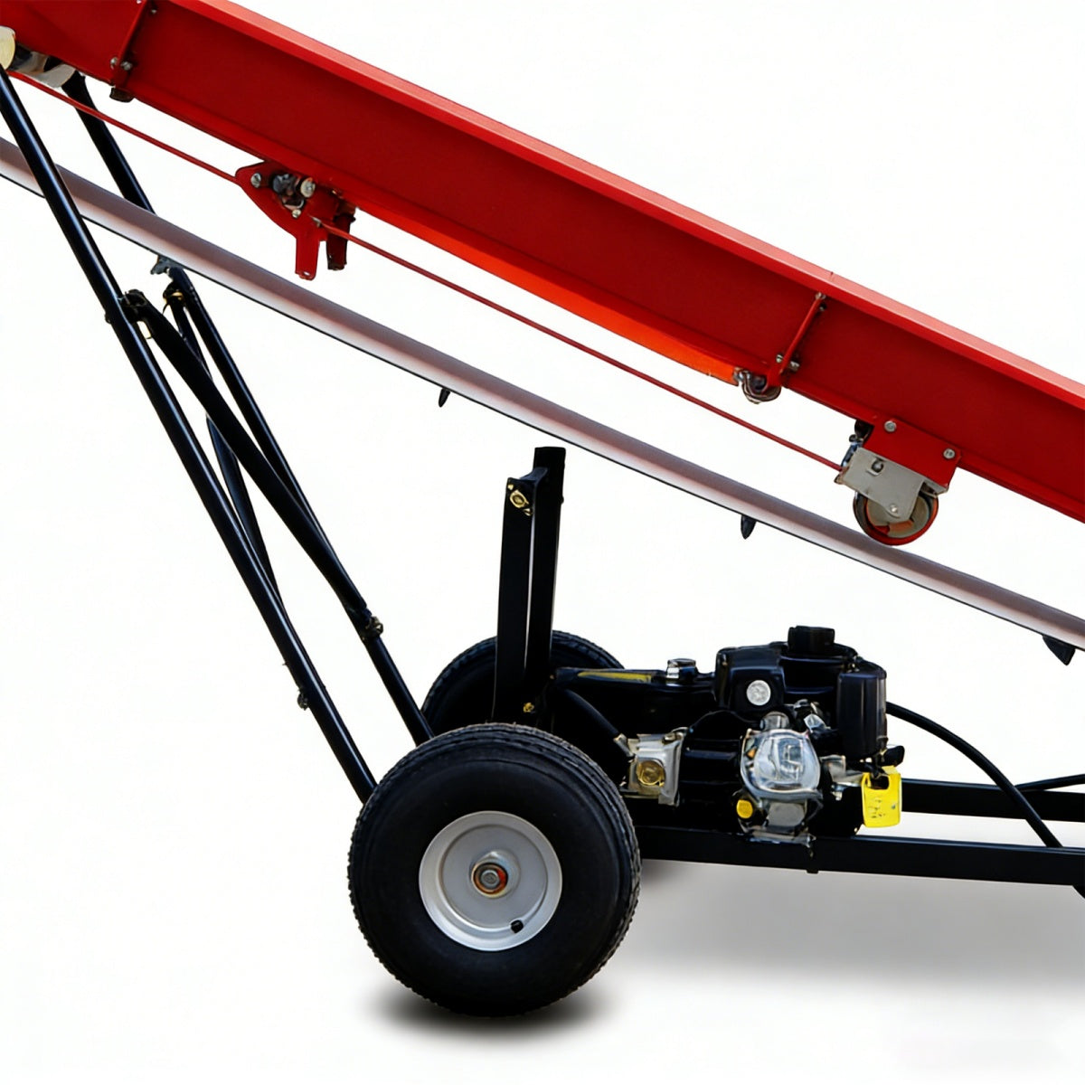 6.5HP Firewood Conveyor Max. 9.8ft Lift Height with B&S Engine and 19.5" PVC Belt
