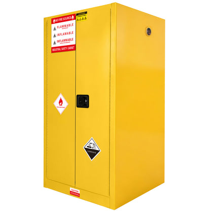 60 Gal Flammable Safety Cabinet, 34"Wx34"Dx65"H