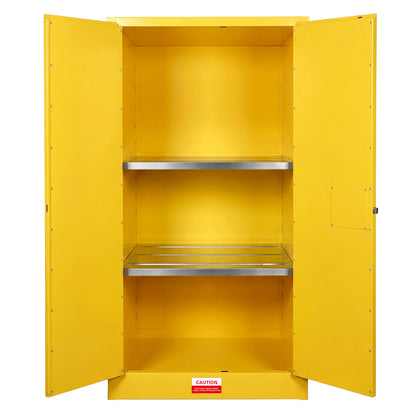 60 Gal Flammable Safety Cabinet, 34"Wx34"Dx65"H