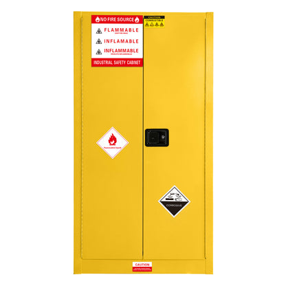 60 Gal Flammable Safety Cabinet, 34"Wx34"Dx65"H