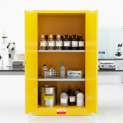 60 Gal Flammable Safety Cabinet, 34"Wx34"Dx65"H