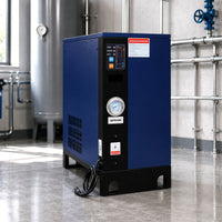 Black air inlet cover with 'Air Inlet' label on a blue background