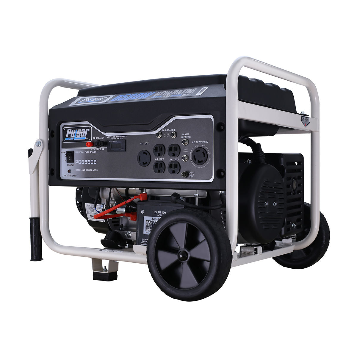 6,580W Gas Generator, 5,500W Rated, Electric Start, CARB Compliant