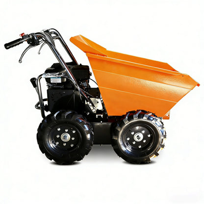660lbs Capacity 6.5HP Gas Powered Wheelbarrow Cart 3F+1R Gearbox