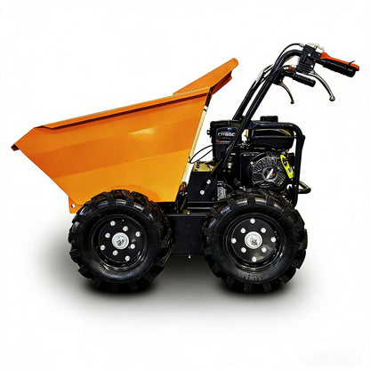 660lbs Capacity 6.5HP Gas Powered Wheelbarrow Cart 3F+1R Gearbox