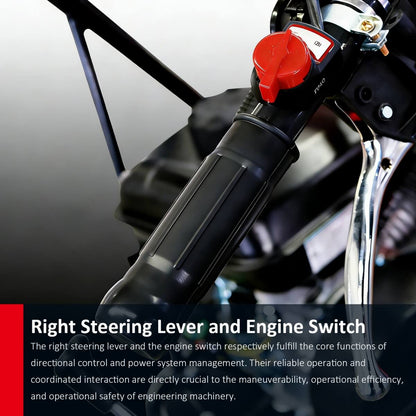 660lbs Capacity 6.5HP Gas Powered Track Barrow