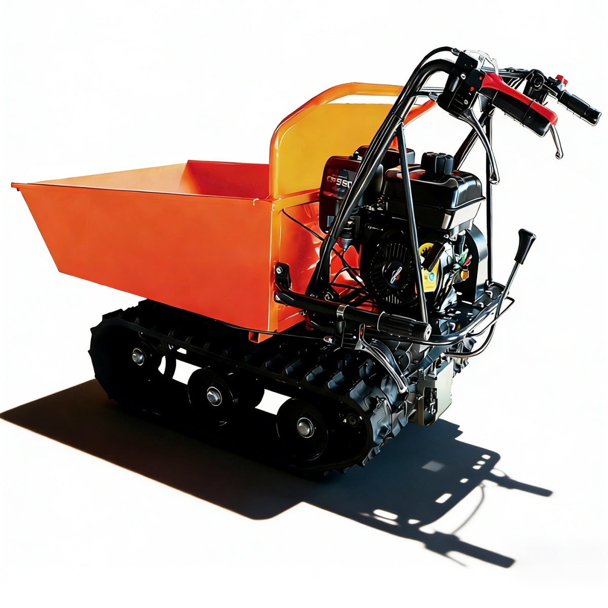 660lbs Capacity 6.5HP Gas Powered Track Barrow