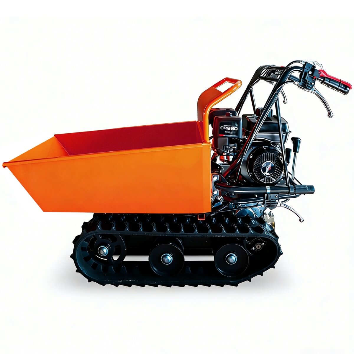 660lbs Capacity 6.5HP Gas Powered Track Barrow