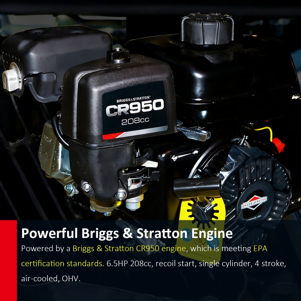 660lbs Capacity 6.5HP Gas Powered Track Barrow