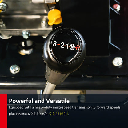 660lbs Capacity 6.5HP Gas Powered Track Barrow