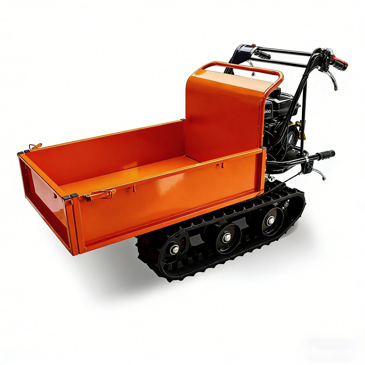 660lbs Capacity 6.5HP Gas Powered Track Mini Dumper with Convertible Sides
