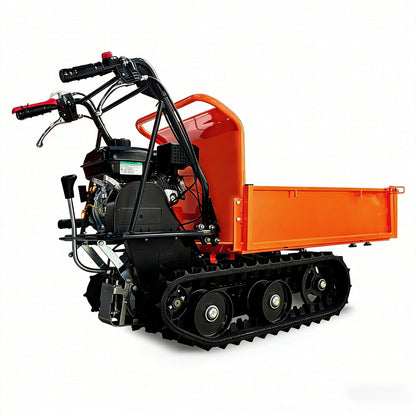 660lbs Capacity 6.5HP Gas Powered Track Mini Dumper with Convertible Sides