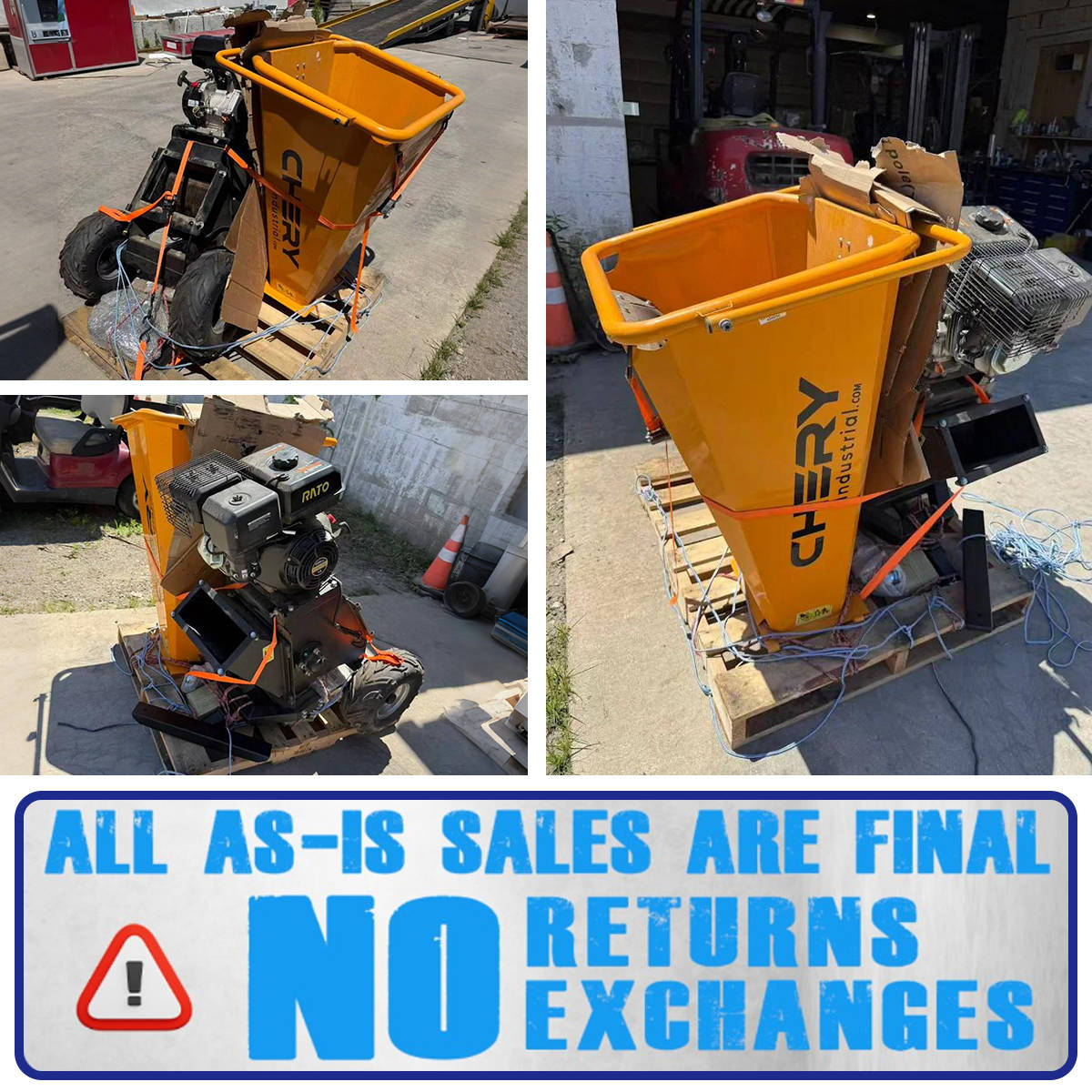 6" 15 HP 420cc Gas Powered Wood Chipper