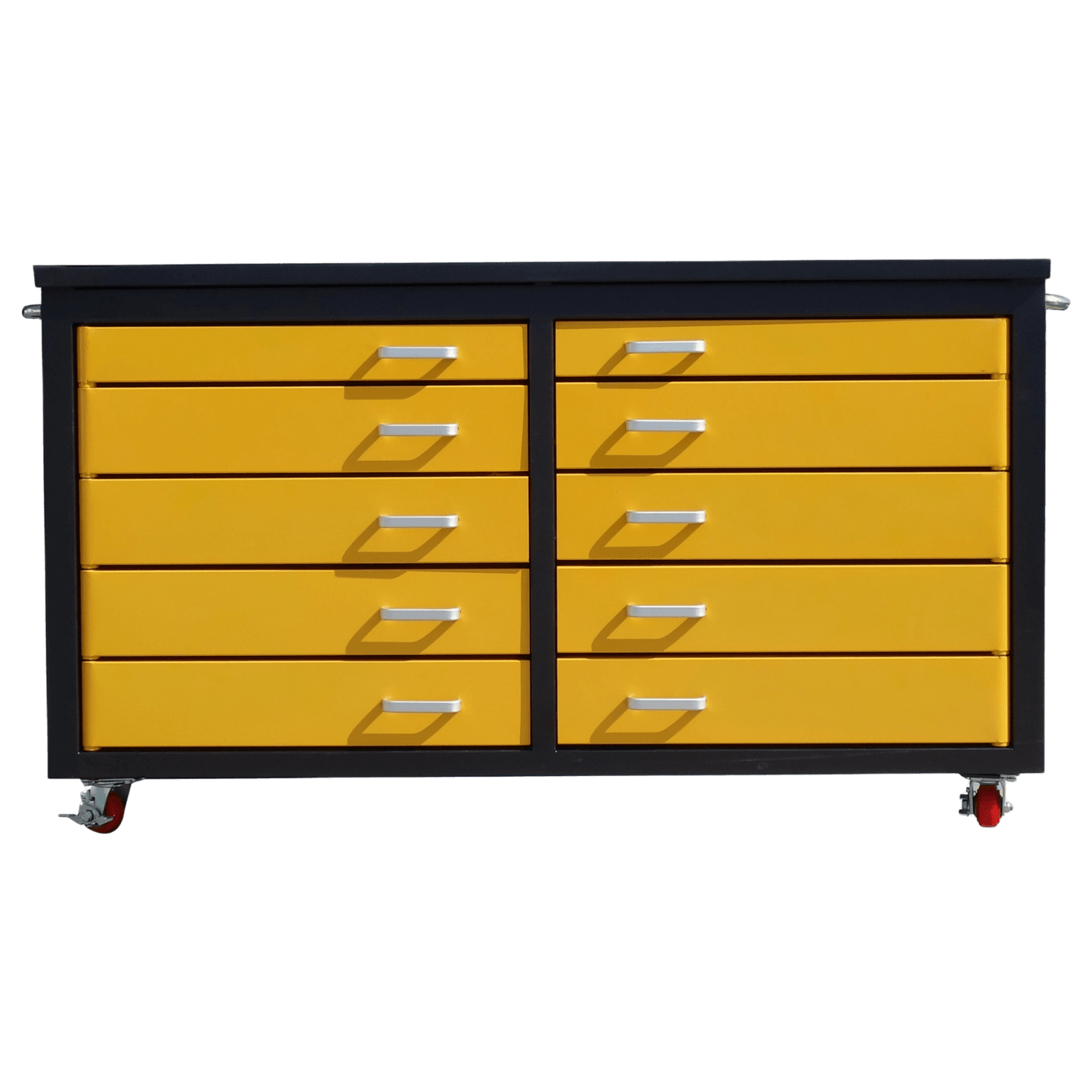 Chery Industrial 6ft Storage Cabinet with Workbench (10 Drawers)