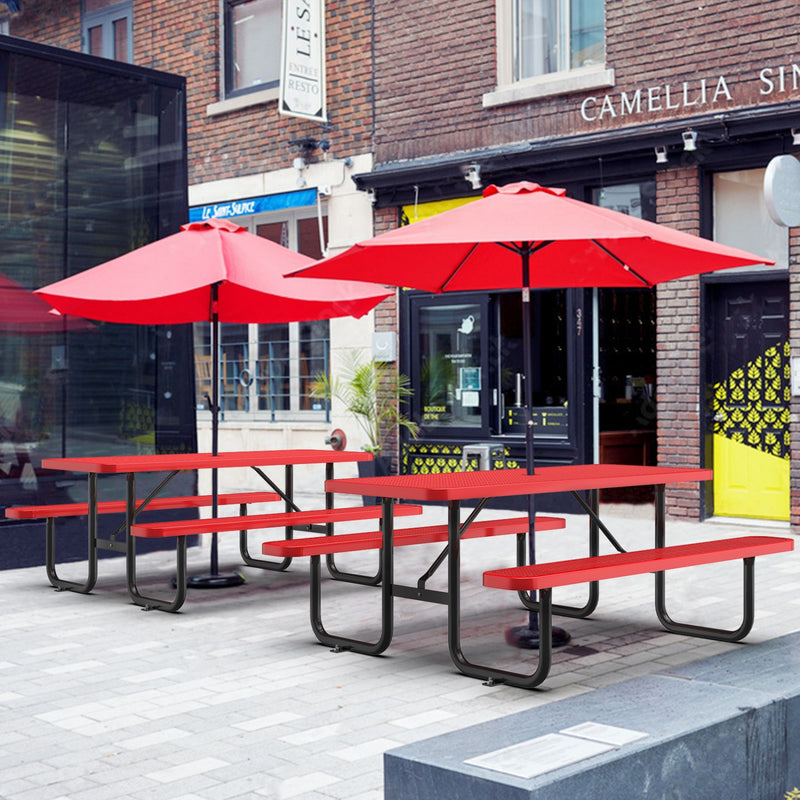 6ft-rectangle-picnic-table-with-umbrella-hole-red-Scene-2