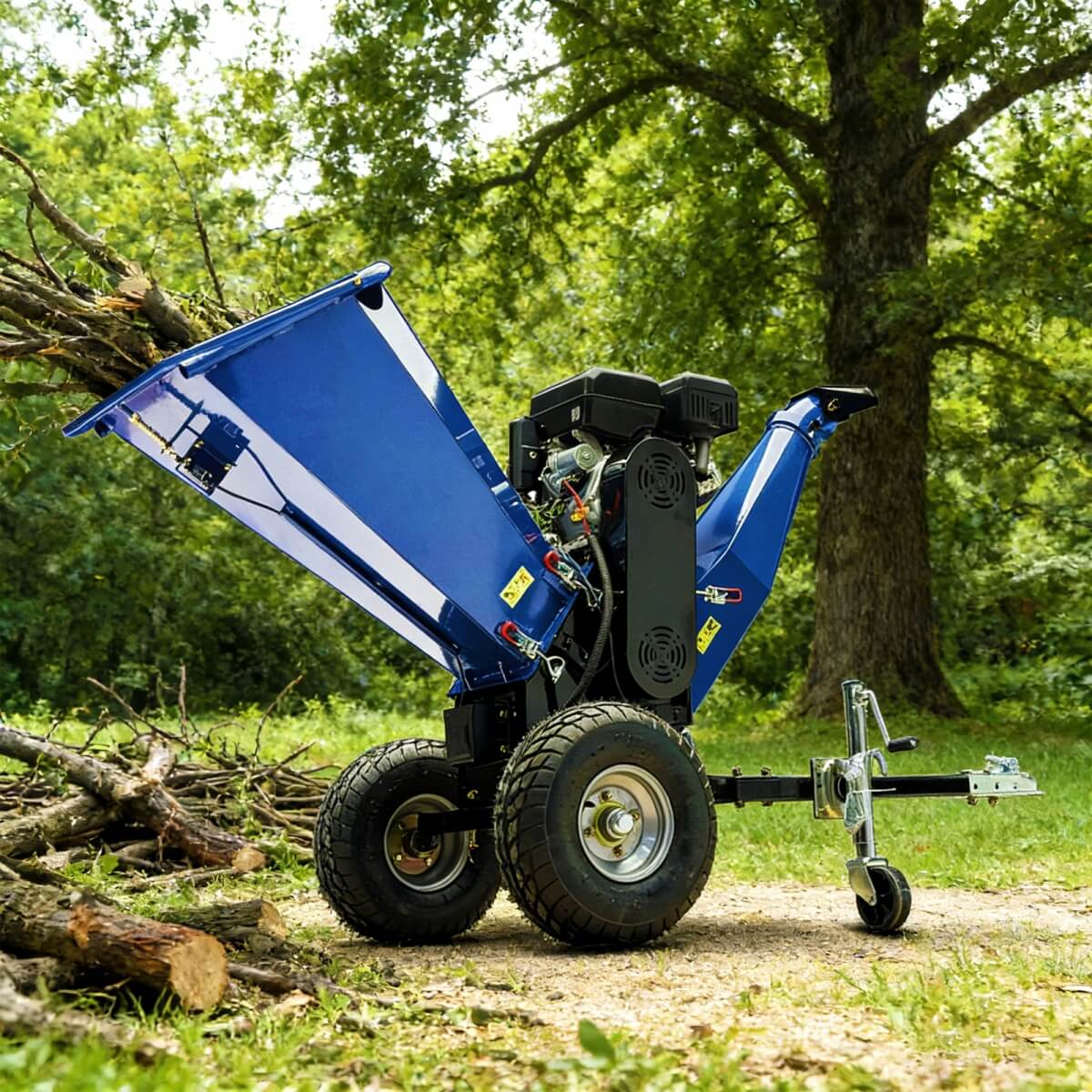 6" 15 HP 420cc Gas Powered E-start Wood Chipper