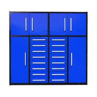 7ft Garage Storage Cabinet with 16 Drawers#color_blue