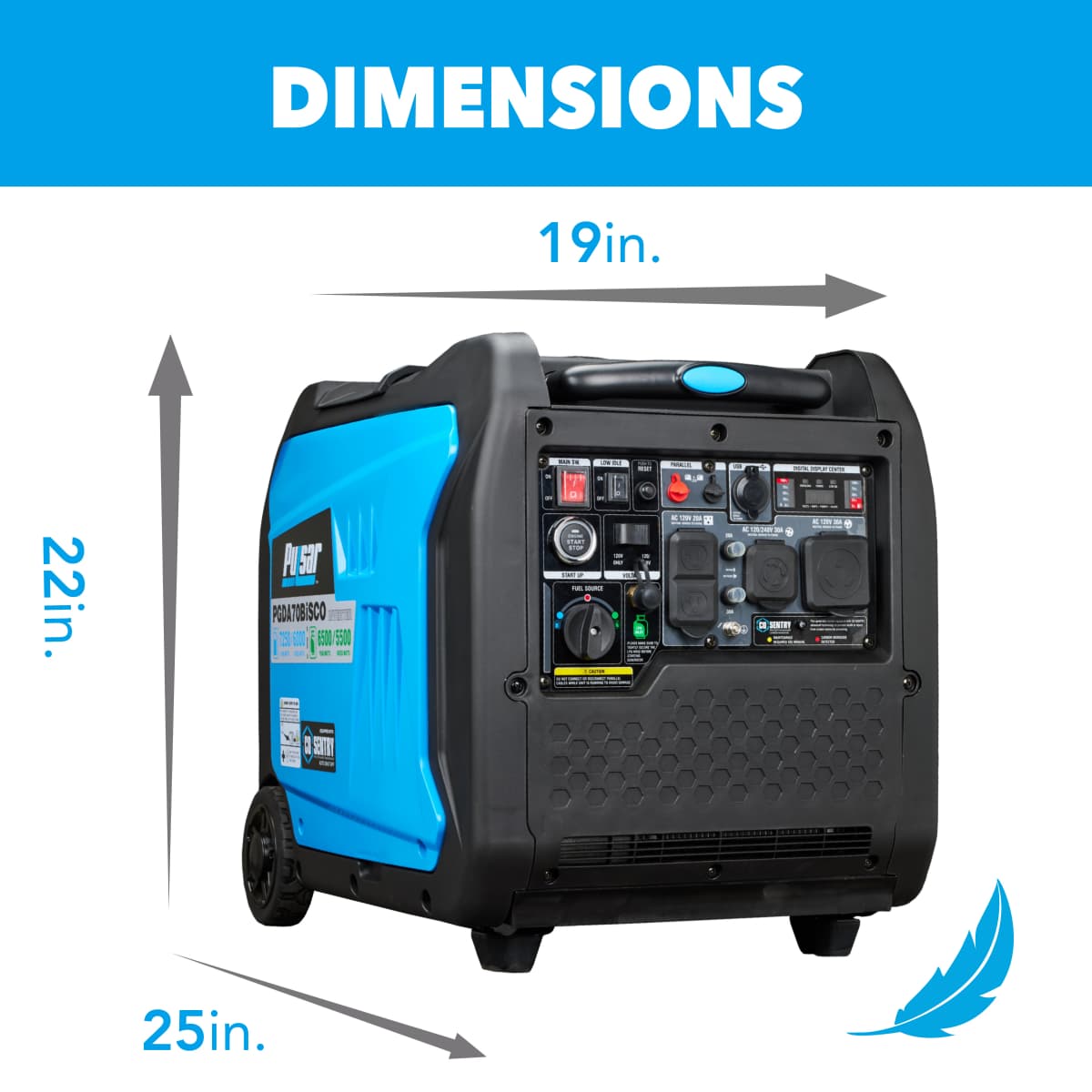 7250 Watt Dual-Fuel Inverter Generator with CO Sentry
