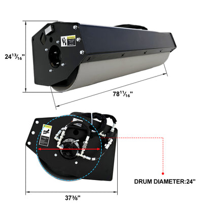 72" vibratory roller