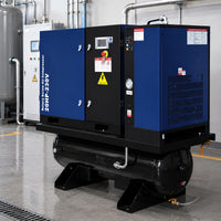74CFM 20HP Rotary Screw Air Compressor with Air Dryer & ASME Tank | 125 PSI 230V 3-Phase