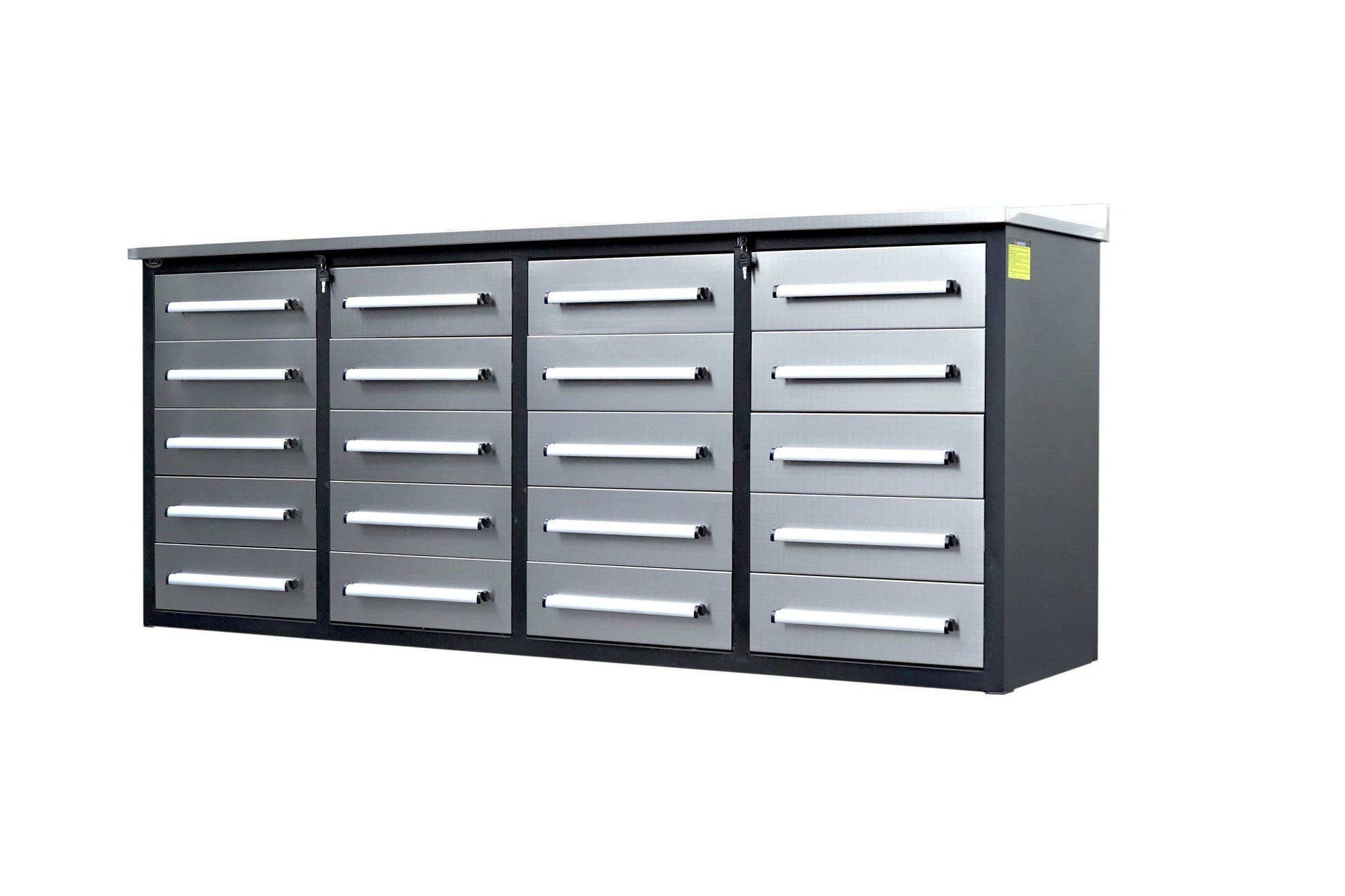 7ft Garage Storage Cabinets with Workbench_20Drawers_