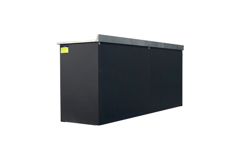 7ft Garage Storage Cabinets with Workbench_20Drawers_